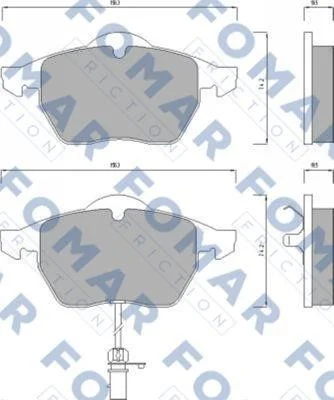 Колодки гальмівні Fomar FO668681