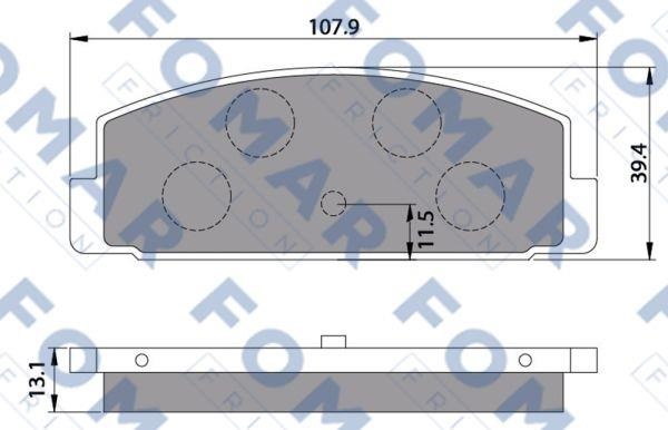 Колодки гальмівні Fomar FO680181