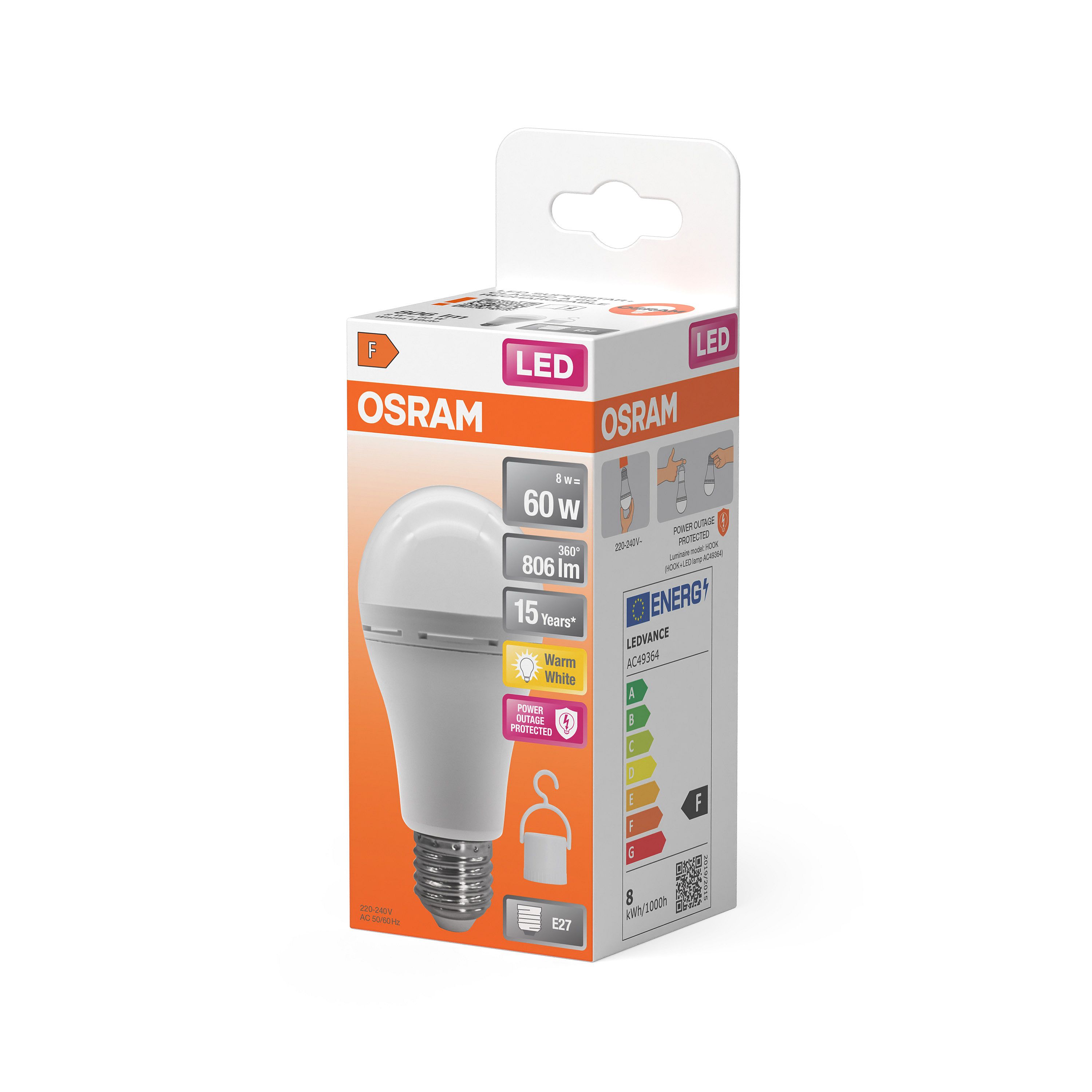 LED лампа побутова (8543709000)