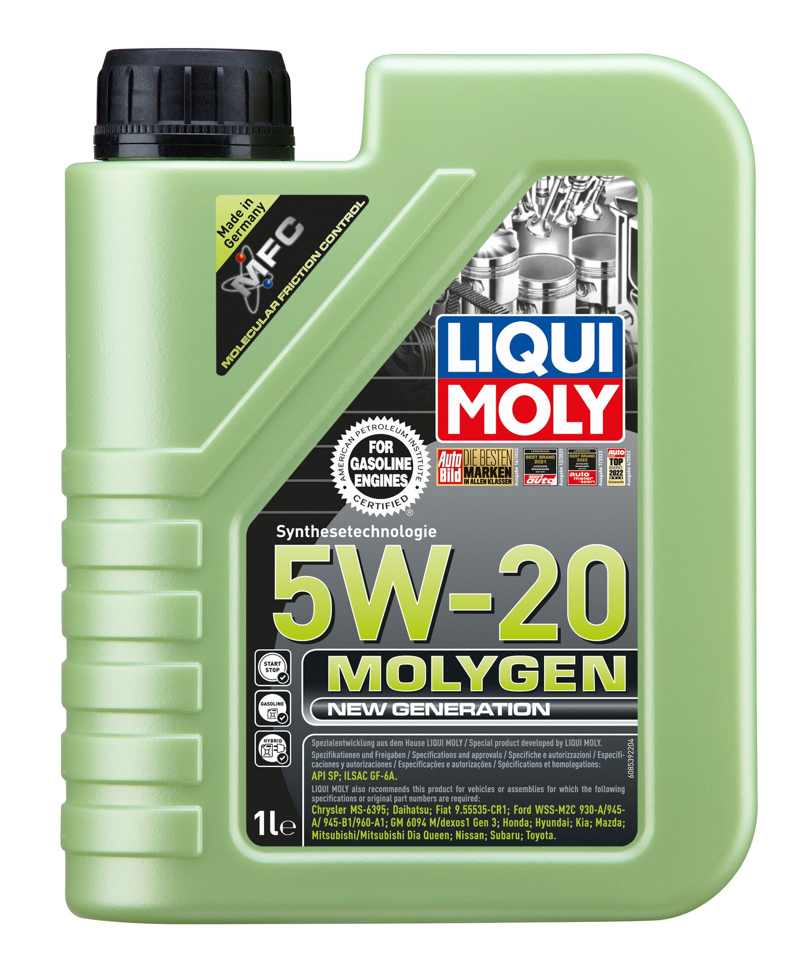 Олива моторна Molygen New Generation 5W-20 1л