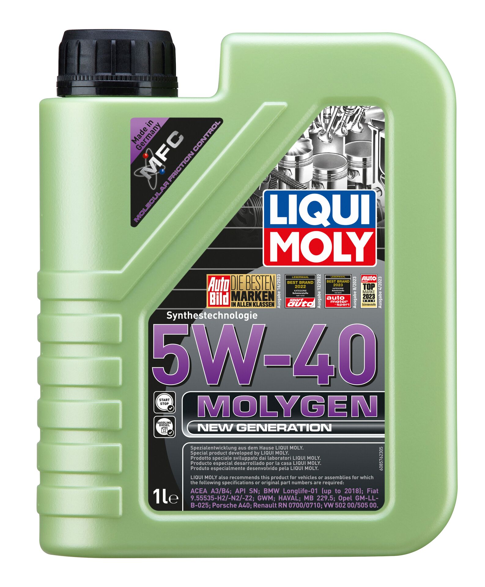 Олива моторна Molygen New Generation 5W-40 1л