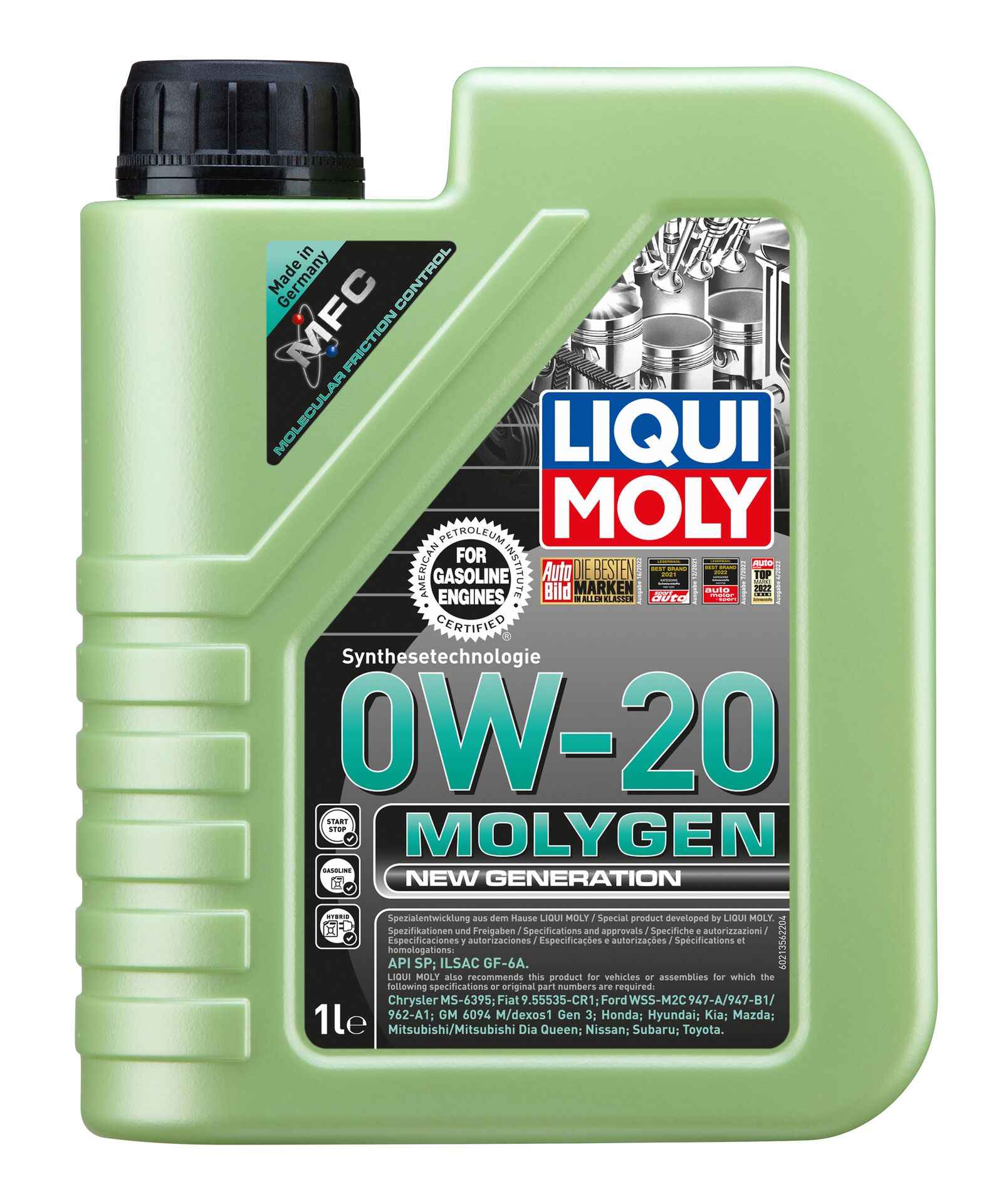 Олива моторна Molygen New Generation 0W-20 1л