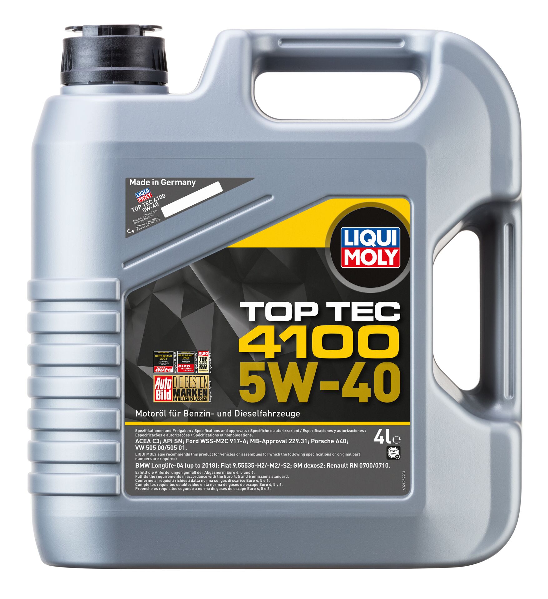 Олива моторна Top Tec 4100 5W-40 4л