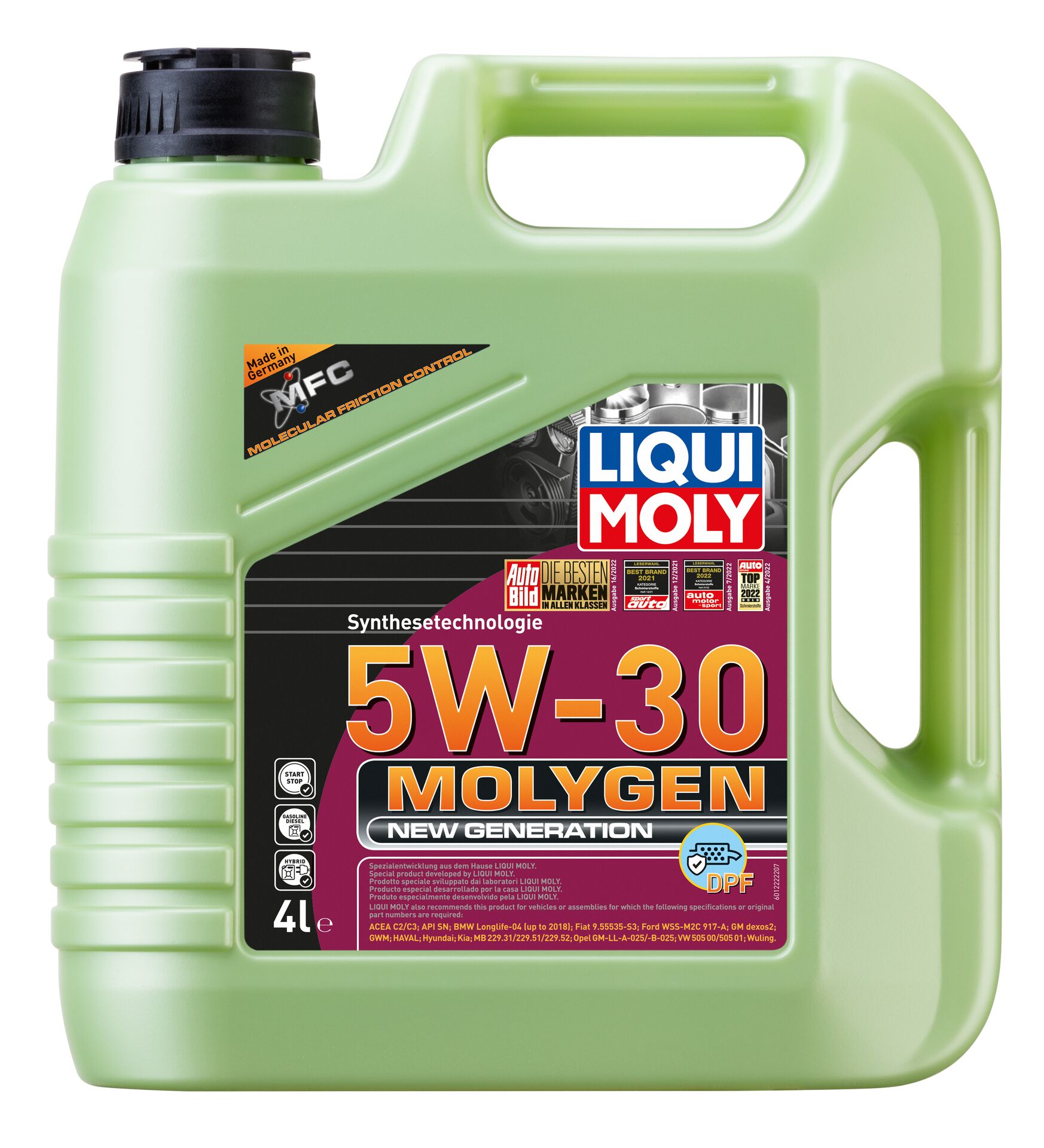 Олива моторна Molygen New Generation DPF 5W-30 4л