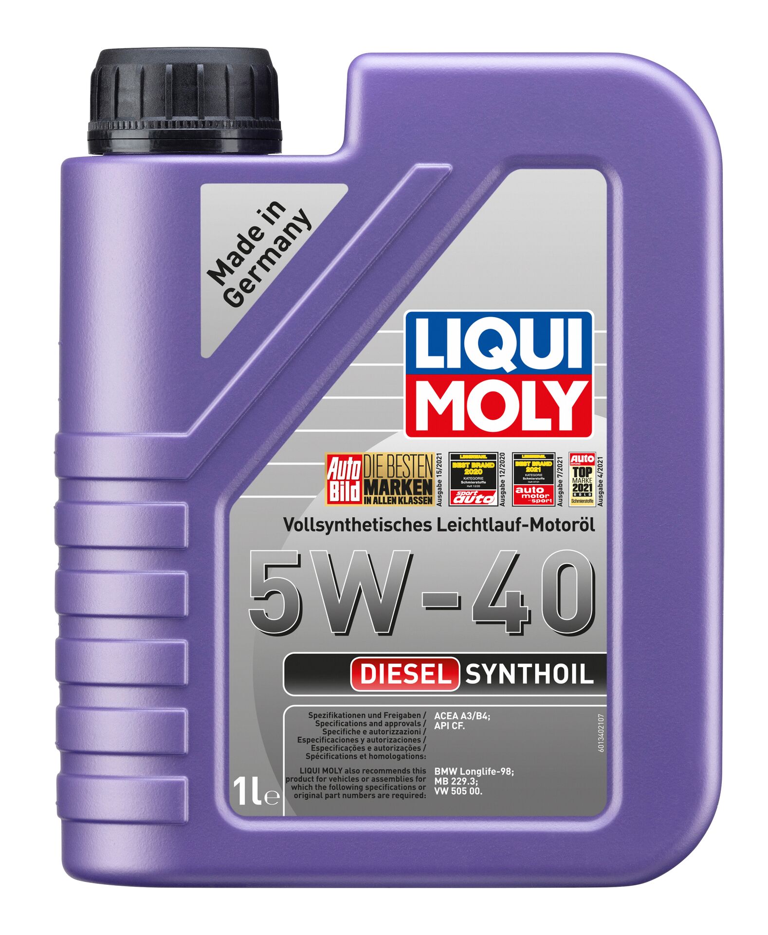 ОЛИВА МОТОРНА DIESEL SYNTHOIL 5W-40 1Л