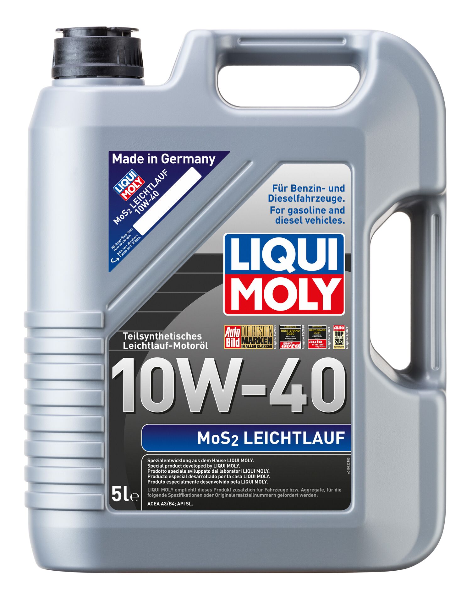 Олива моторна MoS2 Leichtlauf 10W-40 5л
