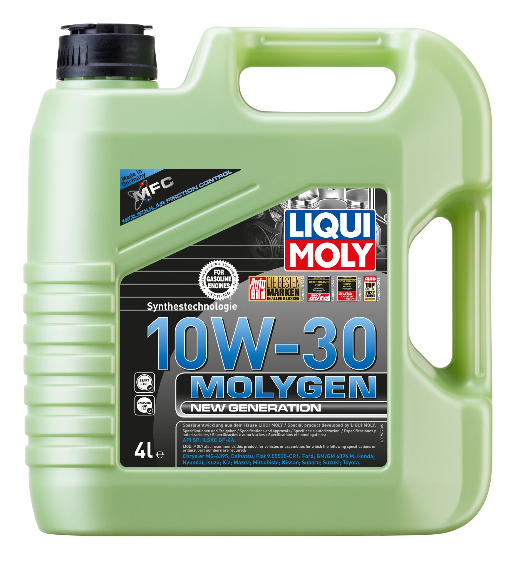 ОЛИВА МОТОРНА MOLYGEN NEW GENERATION 10W-30 4Л