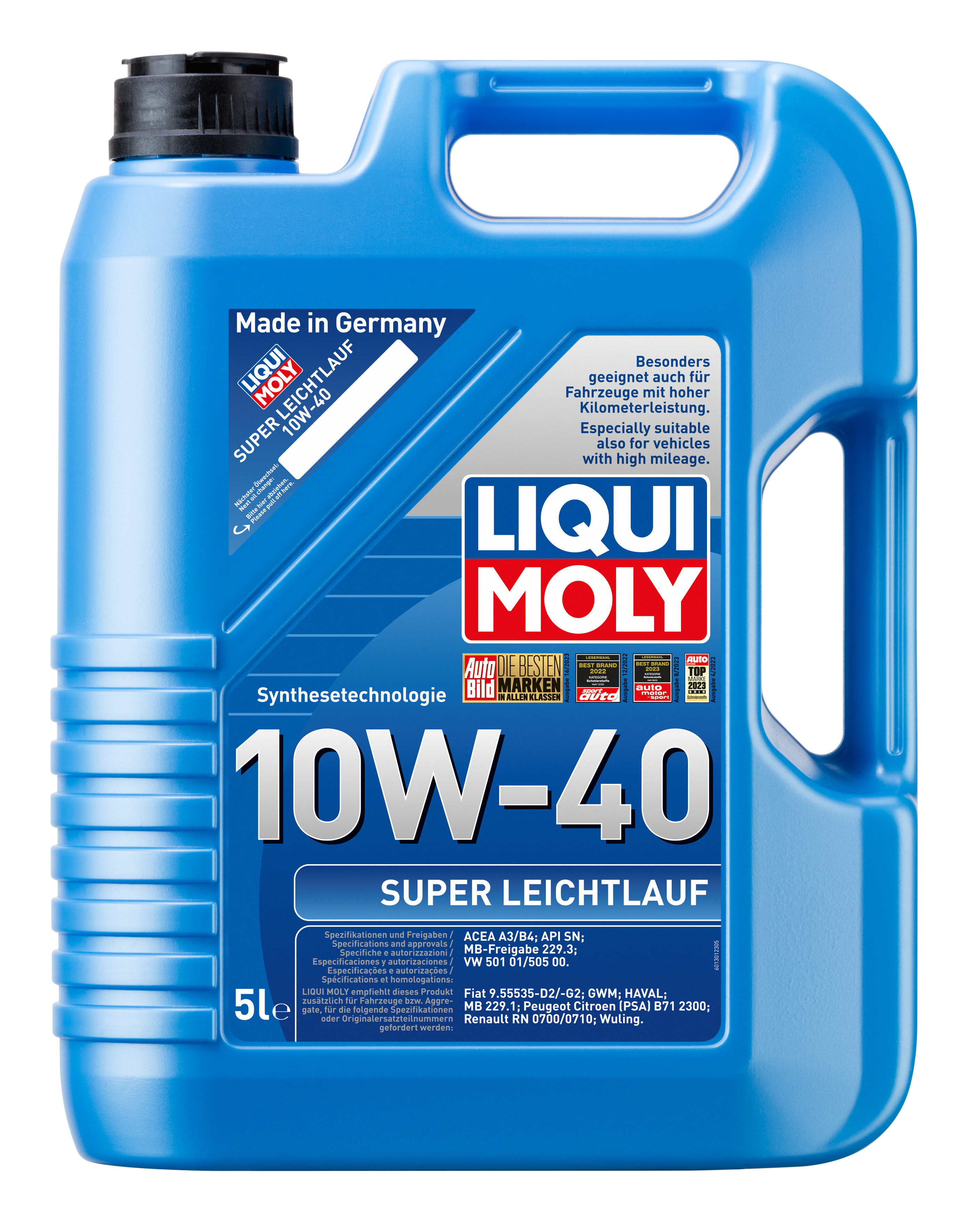 ОЛИВА МОТОРНА SUPER LEICHTLAUF 10W-40 5Л