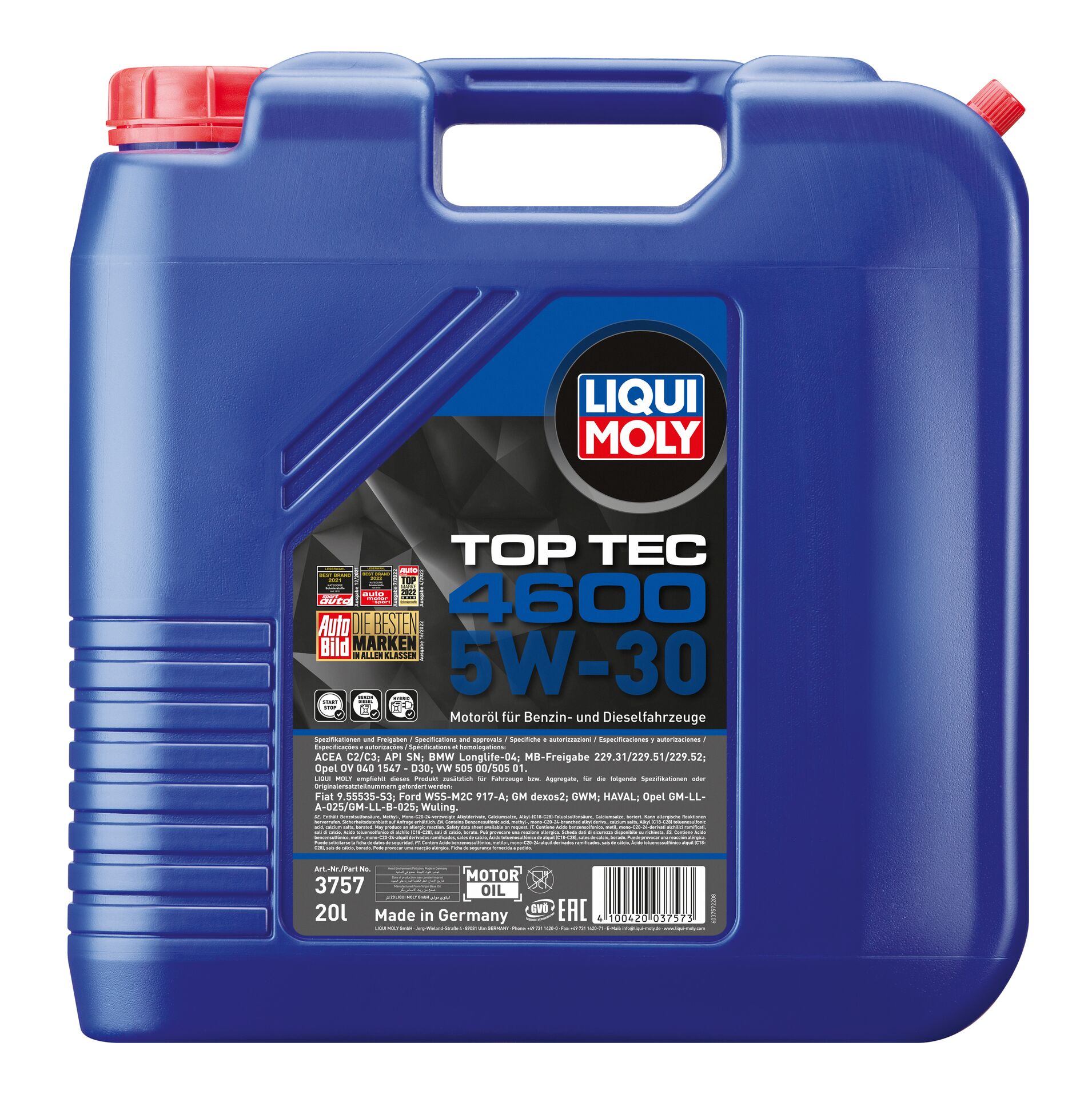 Олива моторна Top Tec 4600 5W-30 20л