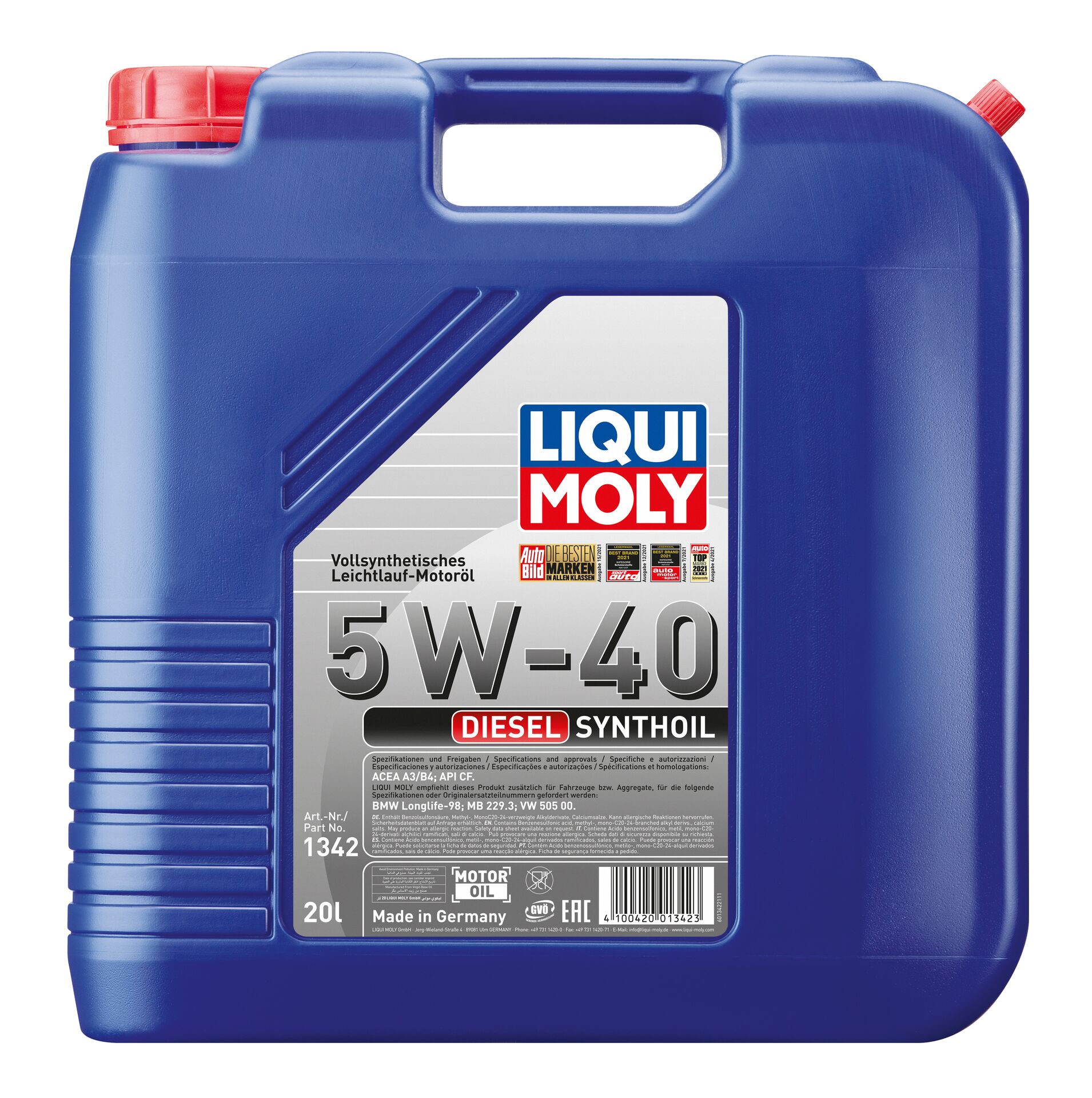 Олива моторна Diesel Synthoil 5W-40 20л