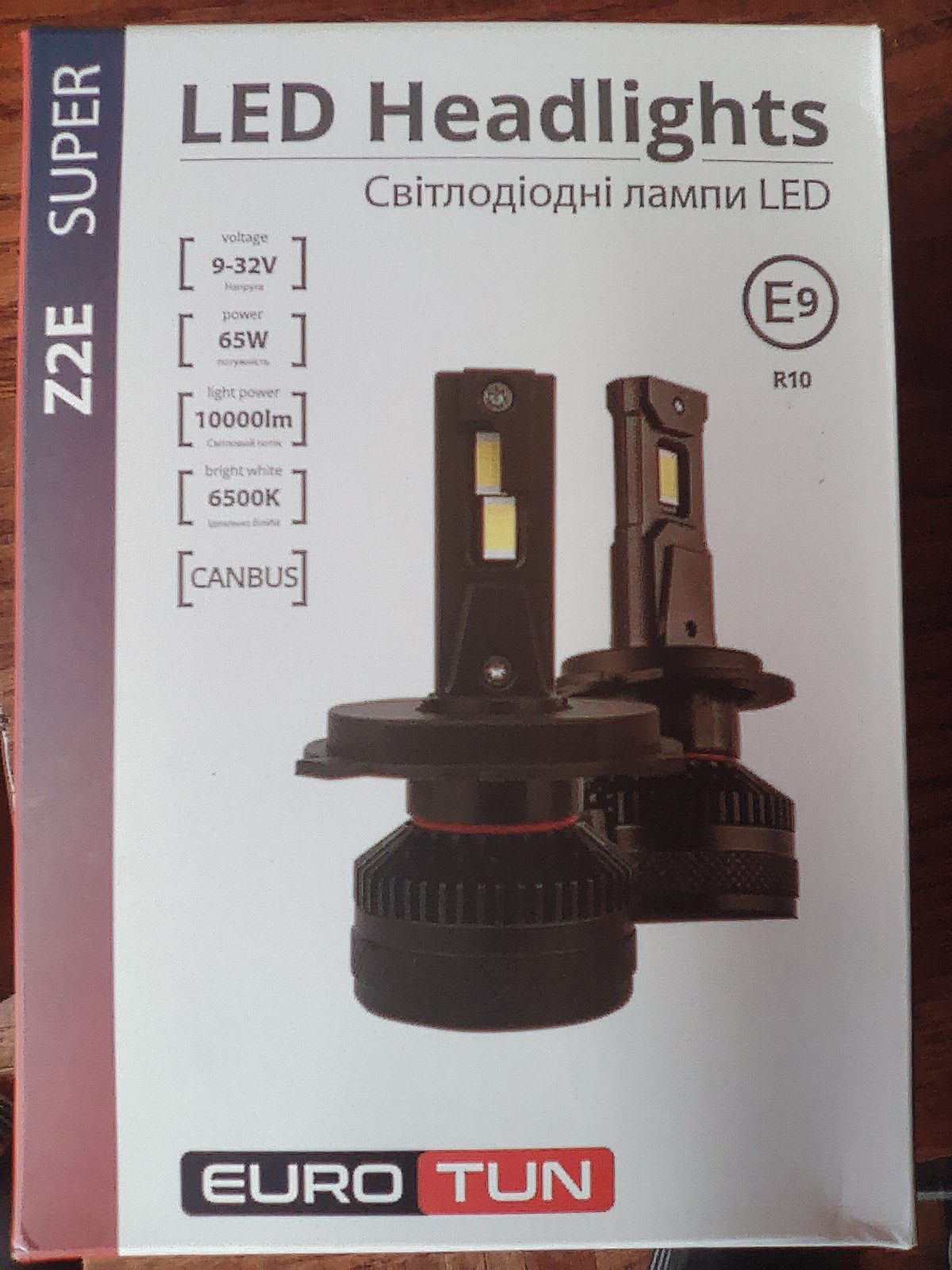 Лампа H4 LED 10000LM 65W