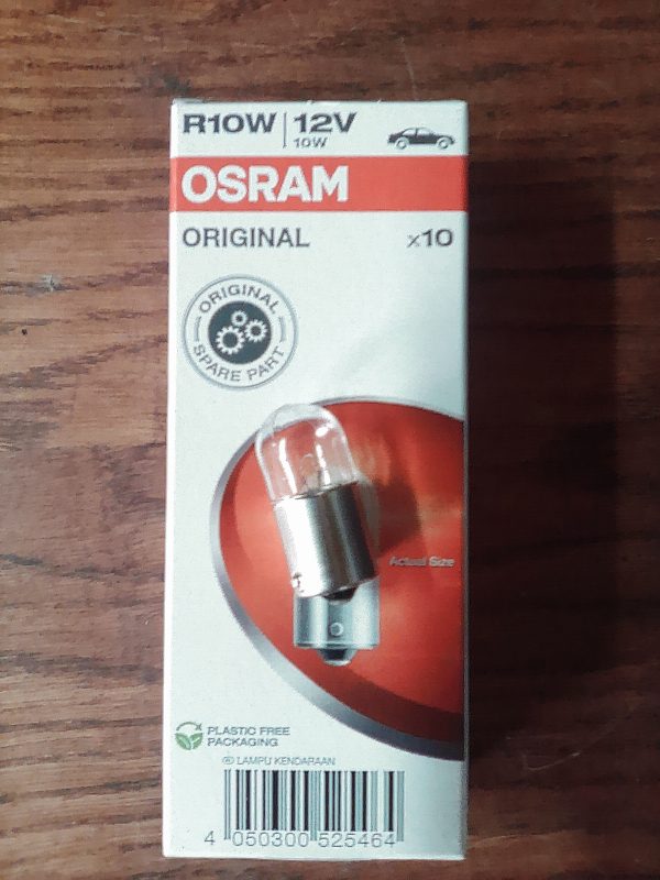 Лампа габаритна R10W 12V