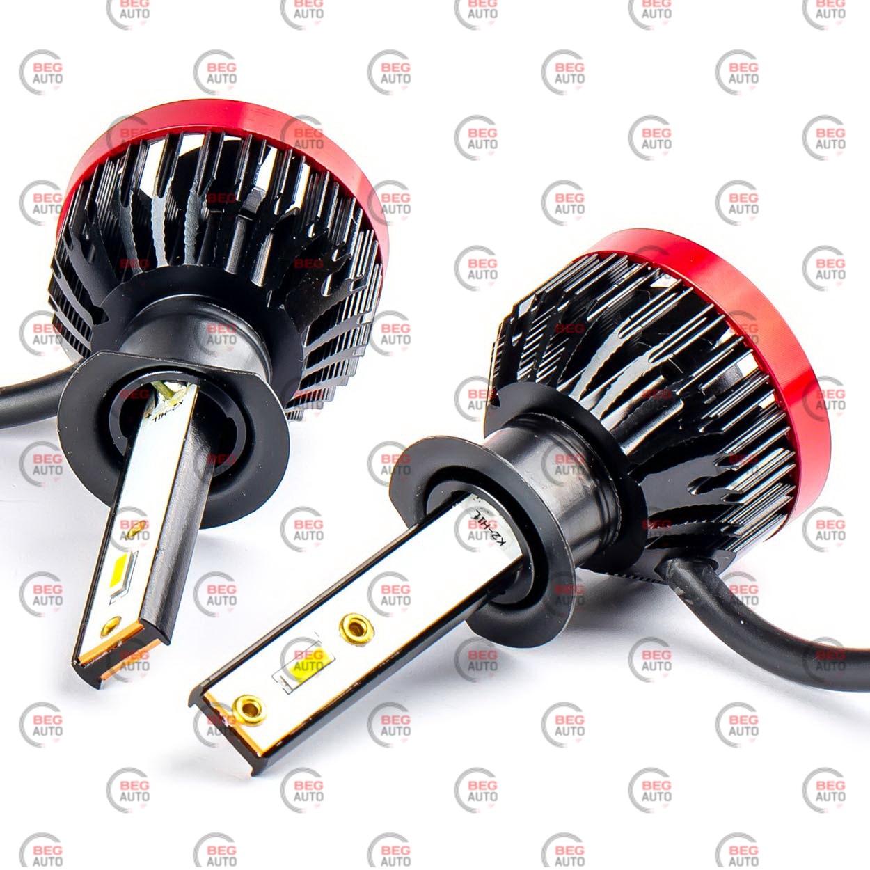 лампа LED H1 12V 50W EUROTUN K2E 8000L 6000K радіатор з вентилят.