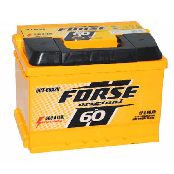 Акумулятор FORSE Original (L2, Євро, правий +, 60 А·год, 600 А)