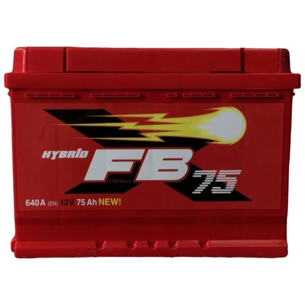 Акумулятор Fire Ball 6СТ-75 Hybrid (правий +)